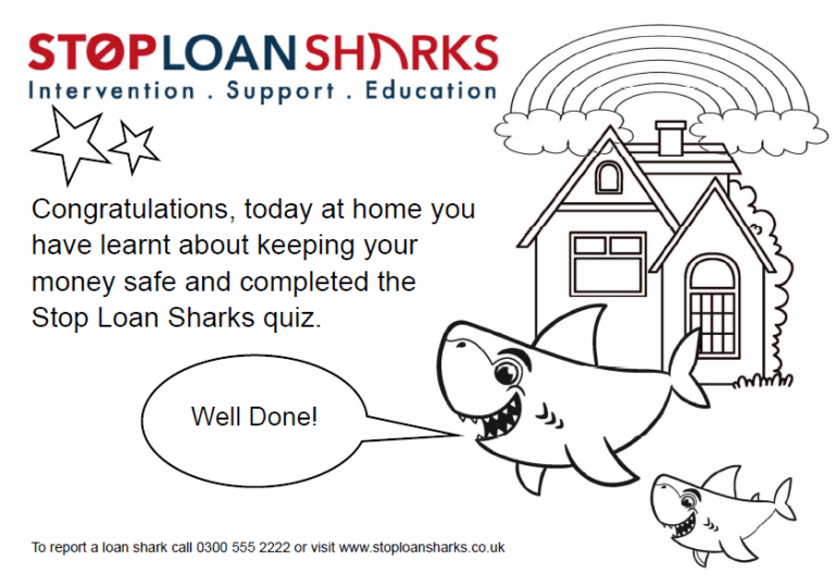 Stop Loan Sharks certificate - Stop Loan Sharks